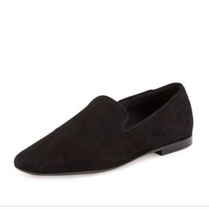 Black Vince Bray Suede Loafers Size 7